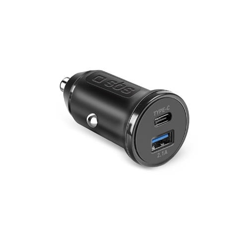 SBS - In-car Battery charger USB Type-C & USB type A